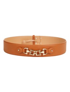 Cintura Donna Sottile Intrecciata Arancione – Fibbia Argento, Regolabile, Taglia Media, Alwaystyle4you - Foto 2
