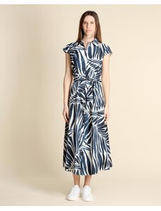ORANDESIGNEVestito Donna Floreale Elegante Abito Curvy Estivo Manica Corta Scollo A V Vestitini Cerimonia Cocktail Spiaggia Dress Vestitino Con Cintura A Blu L 104649810