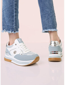 Scarpe basse da donna in pelle scamosciata traforata con taglia 34