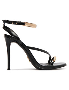 Steve Madden Sandalo Con Tacco Tracie Donna - Camoscio Nero, Taglia 40