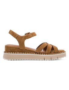 Tamaris Sandalias con plataforma - white leather/blanco