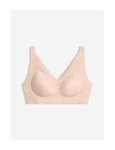 DELIMIRA Reggiseno Balcone Donna in Pizzo Push Up Sexy con Ferretto Sfoderato Nero 2E