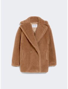 Allegra K Cappotto Donna Doppiopetto Invernale | Nero Taglia L | Trench Lungo Con Colletto Peter Pan | Tasche E Fodera