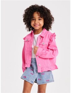 FTCayanz Bambina/Ragazze/Ragazzi Giacca Di Jeans Primavera Casuale Giubbotto Denim Cappotto Tops Altezza Stile 1-Blu 110-120