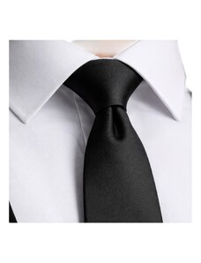 Blick. elementum - cravatta di seta Garza in marino navy blu scuro blu nero Uni lavorato