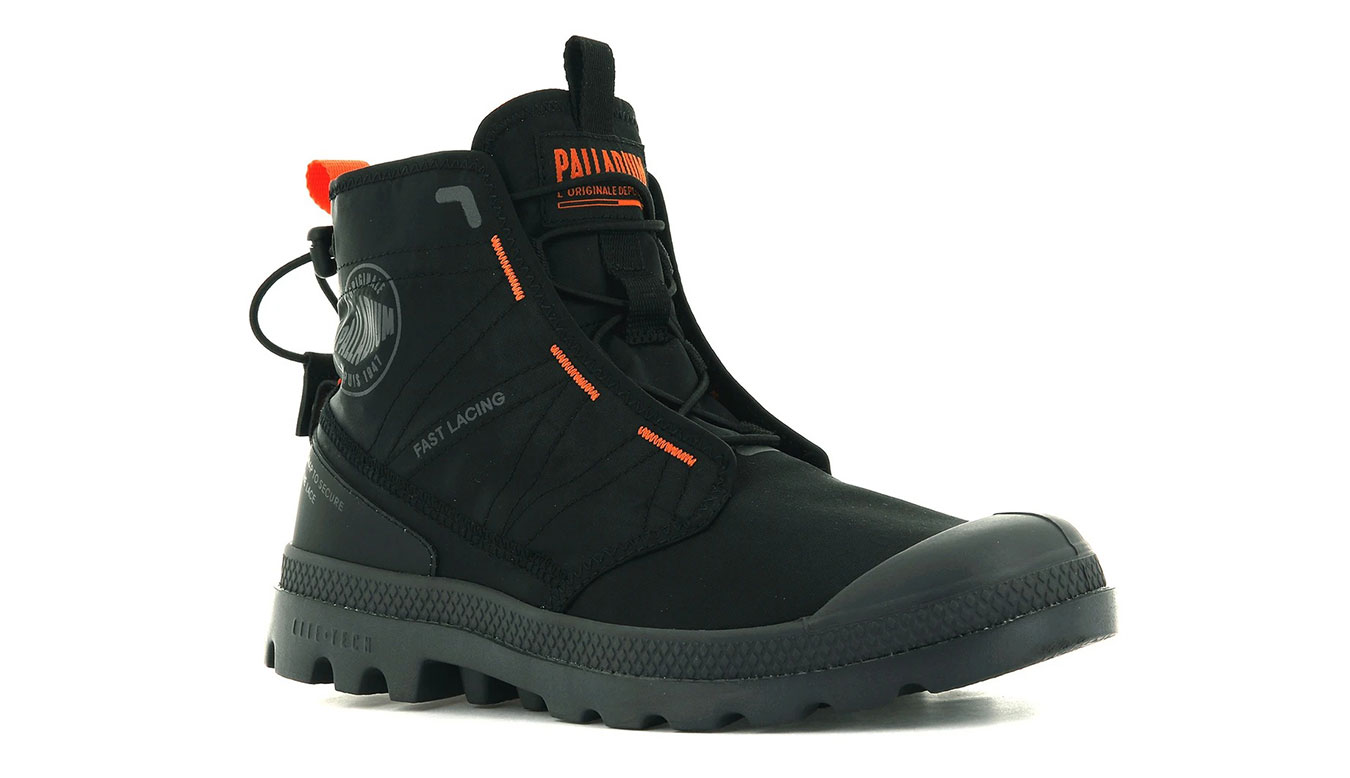 Palladium Pampa Travel Lite Black - Uomini - Scarpe Palladium - Nero - 77039-008-M