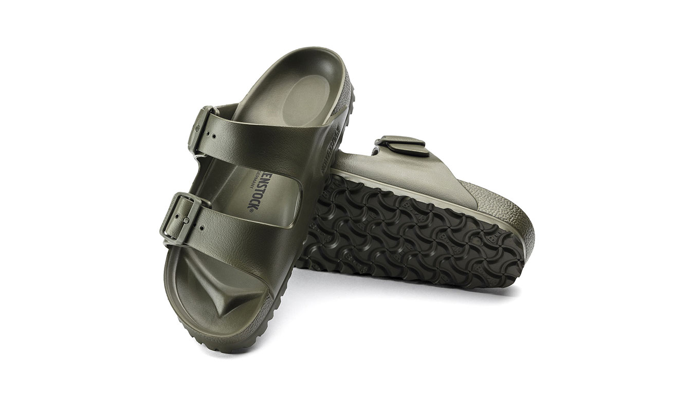 Birkenstock Arizona EVA Khaki Narrow Fit Unisex - Sandali Birkenstock - Verde - 1019152-3.5