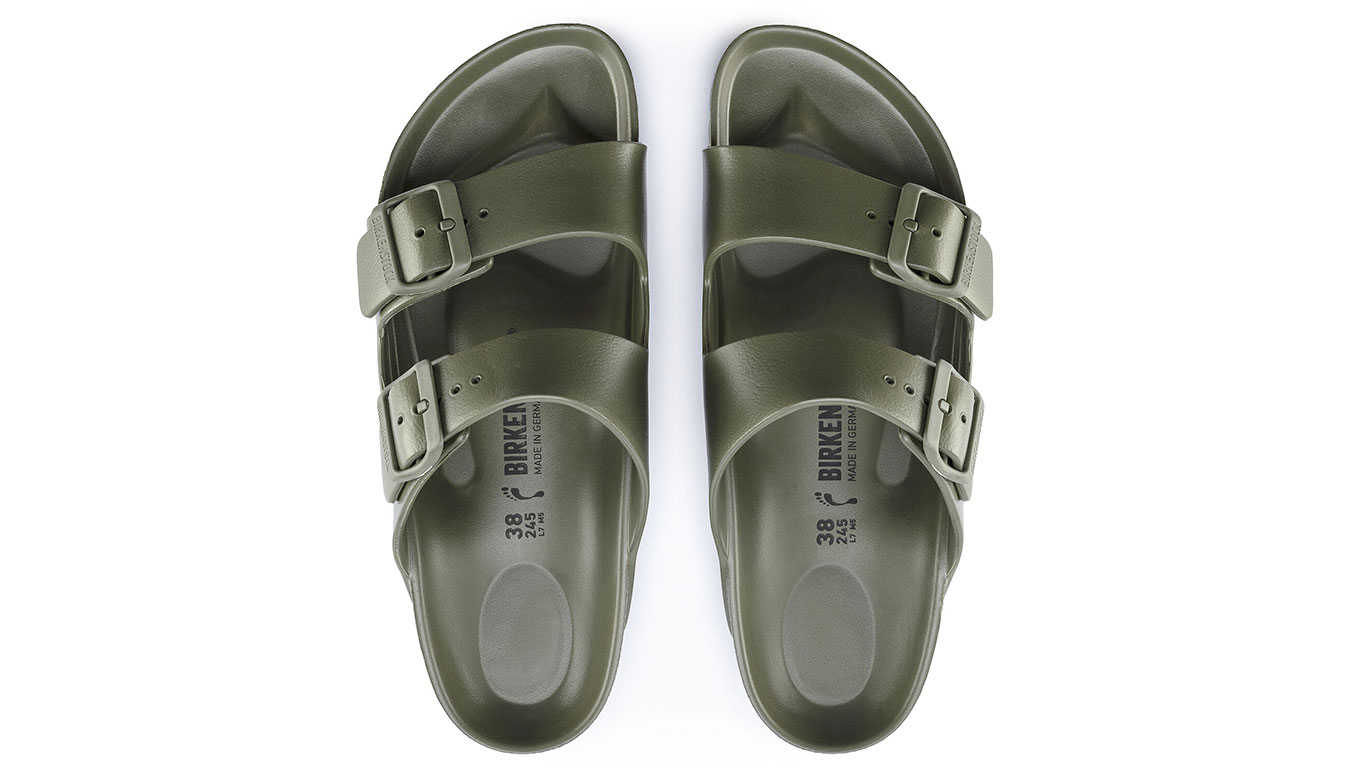 Birkenstock Arizona EVA Khaki Narrow Fit Unisex - Sandali Birkenstock - Verde - 1019152-3.5