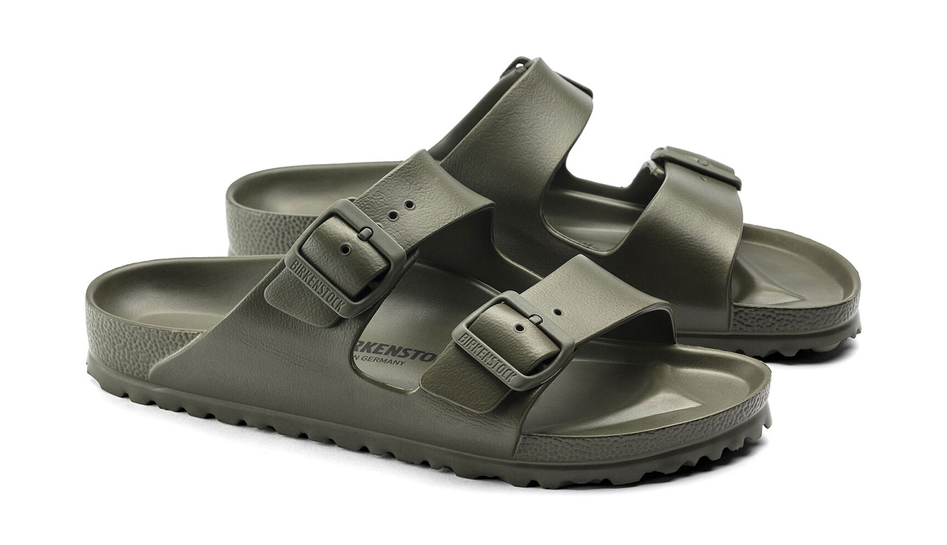 Birkenstock Arizona EVA Khaki Narrow Fit Unisex - Sandali Birkenstock - Verde - 1019152-3.5