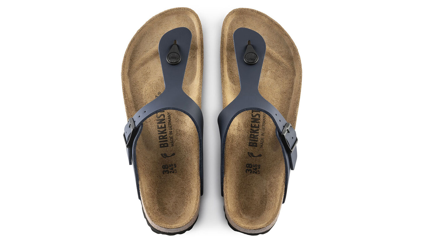 Birkenstock Gizeh Birko-Flor Narrow Fit Unisex - Sandali Birkenstock - Blu - 143623-5.5