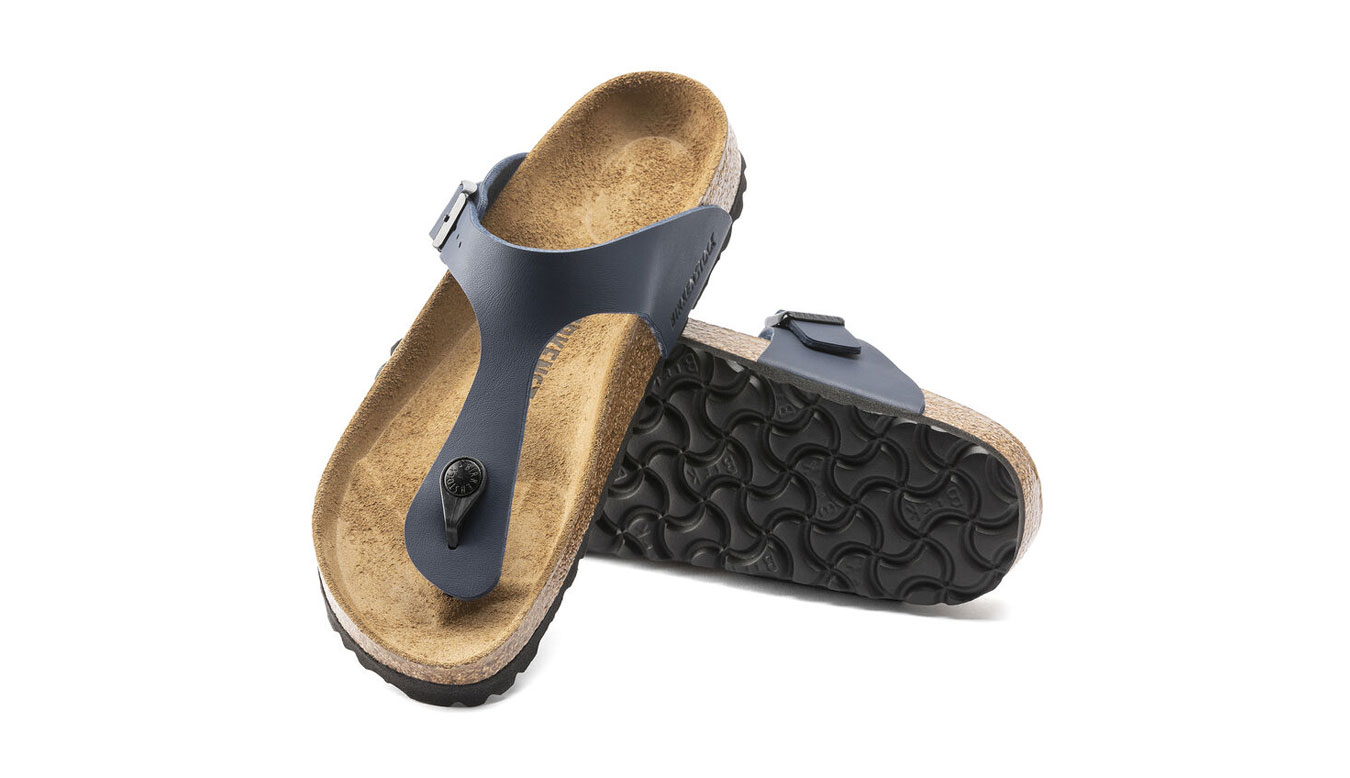 Birkenstock Gizeh Birko-Flor Narrow Fit Unisex - Sandali Birkenstock - Blu - 143623-5.5