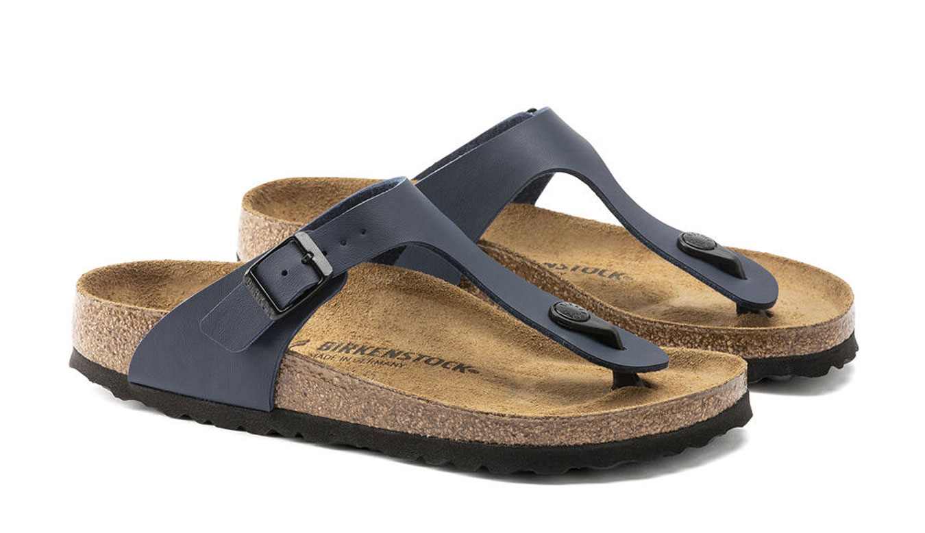 Birkenstock Gizeh Birko-Flor Narrow Fit Unisex - Sandali Birkenstock - Blu - 143623-5.5