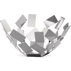 Alessi ACO03 Trinity Fruttiera, Acciaio Inossidabile 18/10, Argento