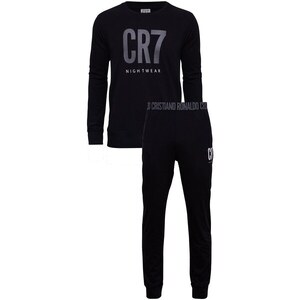 Set Pigiama Uomo CR7 – Maniche Corte, Cotone E Elastan, Cintura Con Logo, Per Relax E Sonno