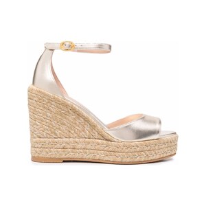 Sandali Zeppa Stuart Weitzman Donna – Colore Oro, Pelle, Taglia 9 US – Nuovi Con Scatola