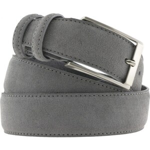 Cintura Uomo In Tela E Camoscio - Made In Italy, Larghezza 4cm, Elegante E Resistente - Foto 2