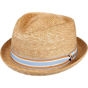 Cappello Stetson Pork Pie - Fedora In Cotone Impermeabile, Unisex - Foto 4