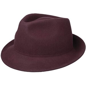 Cappello Trilby In Feltro Di Lana - Made In Italy - Taglia 57 Cm - Marrone - 4