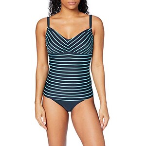 Firefly MEA Parte Superiore Del Bikini Tankini Mea II, Nero/Bianco, Taglia 42B Donna
