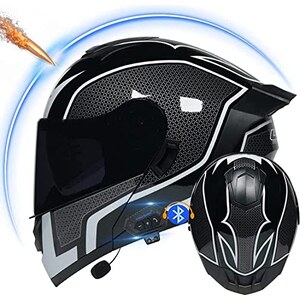 Casco Moto Modulare Bluetooth DYOYO - Full Face Con Auricolare Integrato | Certificazione ECE