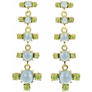 Orecchini A Forma Di Lumaca Con Peridoto In Oro Giallo 9K - MondePetit - In Scatola Regalo - 4