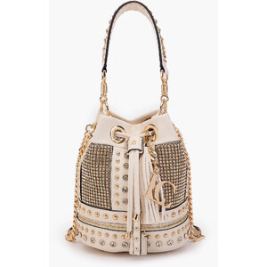 Lancaster Pur & Element Foulonné Sac Seau 470-12 Beige In Nude