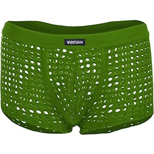 KBOPLEMQ Slip Da Uomo Sexy Ultra Sottile Traspirante Ghiaccio Seta Trasparente Mutande Basse Borse Biancheria Intima T-Tongs Comodo Perizoma Perizoma Per Uomo, Blu, M - Foto 3