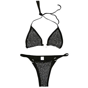 SHEIN Swim Vcay Costume da bagno bikini a triangolo con scollo all