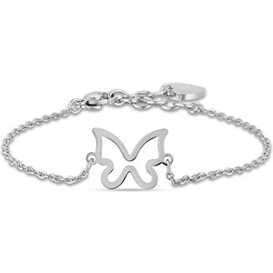 Bracciale Farfalla Con Cristalli Naturali - Pietre Reiki: Ametista, Quarzo Rosa, Malachite - Gioiello Trendy