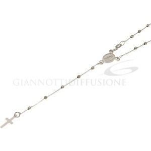 Collana con ciondolo in argento sterling con catena Rolo da 14 pollici e 5 mm con chiusura a moschettone - Italia