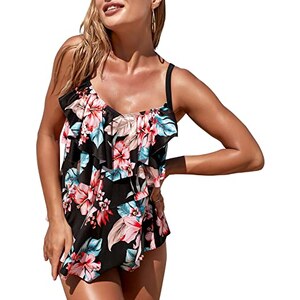 Costumi da bagno donna Tankini per costume da bagno a righe ragazza teenager set Costumi da bagno donna Tankini per costume da bagno a righe ragazza teenager set