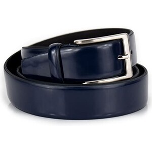 Cintura Uomo In Vera Pelle Artigianale &ndash; Elegante Per Abito E Cerimonia &ndash; Altezza 3,5cm