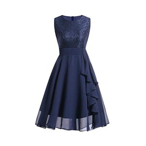 Abito Da Sera Donna Senza Maniche | Scollo A V E Taglio A | Per Ufficio E Festa | Grace Karin - Foto 8