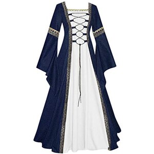 Abito da Esibizione Medievale da Contadina, Vestiti Rinascimentali, Costume da Danza Irlandese, Abiti Vittoriani Anni '70, Abbigliamento Vintage