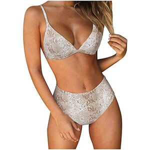 Générique Costume Da Bagno Donna Push Up Costumi Da Bagno Monokini Arricciati 2025 Guaina Donna, B-Verde., S
