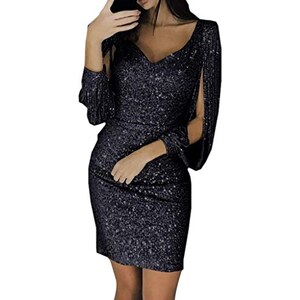 Vestiti Per Natale Donna Abito Da Sera Donna Con Paillettes Mini