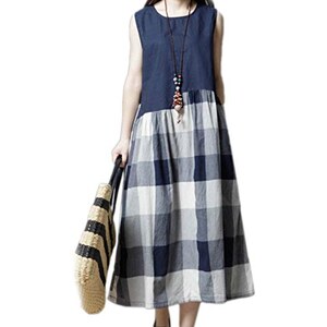 Abito Camicia Donna Giapponese Taglie Forti: Lungo Sopra Il Ginocchio, Casual, Cotone, M - Foto 3