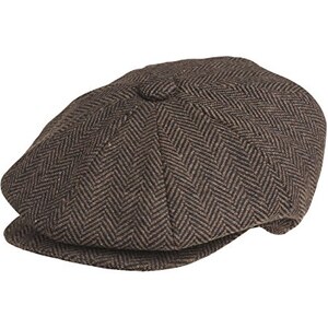 Berretto In Stile Peaky Blinders, Modello Newsboy In Tweed A Spina Di Pesce, Unisex, Taglia M-XL, Autentico Stile Gatsby, Perfetto Per Ogni Stagione