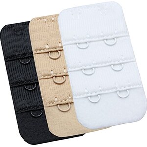 Prolunga Per Reggiseno (estensione Gancio) - 3 File Di Ganci, Cotone, Taglia Unica, Made In Germany Accessorio Reggiseno Per Allungare La Chiusura - Foto 8