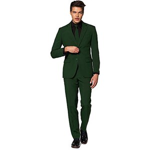 OppoSuits Solid Color Party Suits For Men – Red Devil – Full Suit
