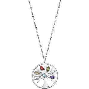 MILAKOO Collana Con Ciondolo Albero Della Vita E Pietre 7 Chakra - Gioiello Fatto A Mano In Cristallo Di Quarzo