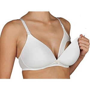 Reggiseno Allattamento Imbottito Senza Ferretto – Coppa In Cotone, Apertura Comoda, Colore Nero