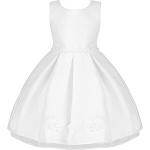 ARAUS Abito Da Festa Per Bambina In Raso Con Fiocco - Elegante Vestito Principessa Per Cerimonie E Compleanni - Taglie 0-10 Anni