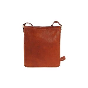 Borsa Dottore Victor Line In Vera Pelle - Made In Italy, Doppio Fondo, Colore Cognac - Foto 4