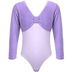 Freebily Body Ginnastica Artistica Bambina Maniche Lunghe Sirena Vestito Pattinaggio Artistico Ragazzo Sirenetta Leotards Tuta Sportiva Ballerina Abito Danza Classica Viola B 13 14 Anni 105831969 - 2