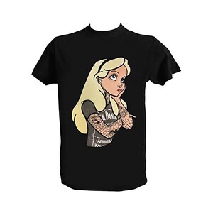Generico T Shirt Alice nel Paese delle Meraviglie Uomo Bambino Maglietta Alice Cappellaio Matto Mad Here, Bambino 1-2Anni