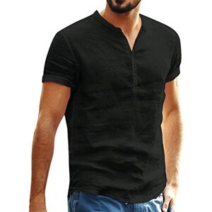 Camicia Uomo In Lino Manica Lunga, Slim Fit, Casual Elegante, Tinta Unita, Taglie Forti, Per Estate E Spiaggia