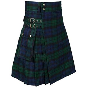 Darringls Gonna scozzese kilt da uomo a quadri, classica gonna