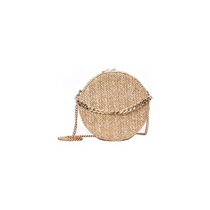 Borsa In Paglia Di Rattan Intrecciata A Mano Grande - Con Cerniera E Sciarpa In Seta Inclusa - Borsa Spiaggia Estiva Tracolla 40x35cm