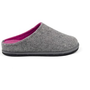 Ciabatte In Feltro Di Lana Grunland Basic Donna - Modello Rama, Colore Fuxia-Sabbia